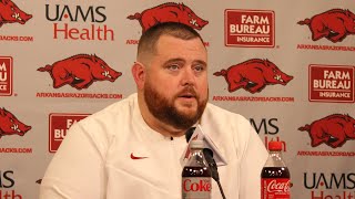 Arkansas OL coach Eric Mateos Introductory Presser