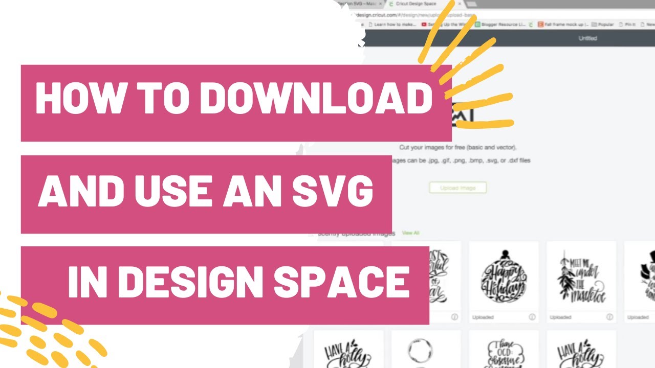 How To Download And Use An Svg In Cricut Design Space Youtube