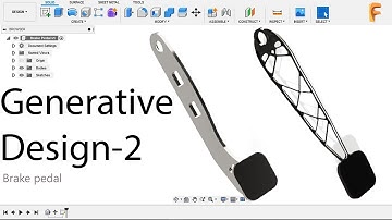 GENERATIVE DESIGN-2 || BRAKE PEDAL || FUSION 360 || ANIMATION