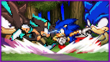 Maple Riot Sprite Animation: Luz vs HedgehogVerse (Sonic Sprite Animation)
