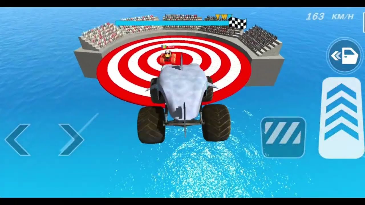 Monster Truck Mega Ramp Impossible Driver - Mega Ramp Monster Truck Racing - Android Gameplay - 3D