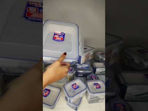 لوك اند لوك طقم علب بلاستيك ٢٥ علبة بغطاء شفاف 8361