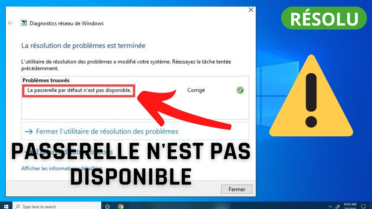 La Passerelle Par Defaut N Est Pas Disponible Freebox