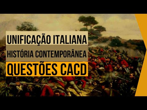 Unificação Italiana - História Contemporânea - Questões CACD