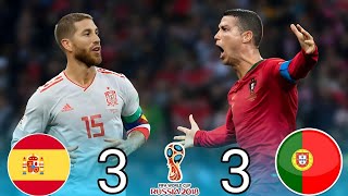 portugal 3-3 spain Hattrick Cristiano Ronaldo World Cup [2018] Extended Highlights