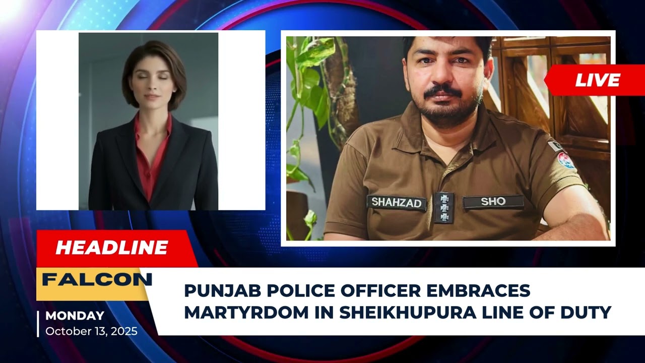 Brave Punjab Police Officer SHO Shahzad Nawaz Jhamat Embraces Martyrdom| Falcon Media Network