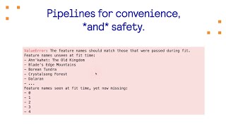 Pipelines for convenience, *and* safety