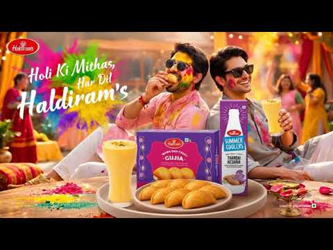 Rang Alag. Log Alag. Par Mithas.. Sirf ek.Holi ki Mithaas, Har Dil Haldiram’s.