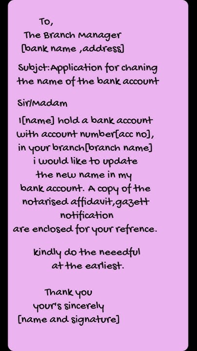how-to-write-an-application-for-name-change-in-bank-englishforbeginners