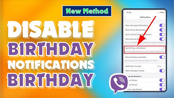 How to Disable Birthday Notifications on Viber 2024 | Skill Wave |