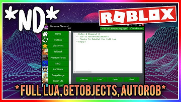 *GETOBJECTS* Nonsense Diamond 3.0 (Full Lua, Httpget, 20 Games+, Noclip, Getobjects & More!!!)