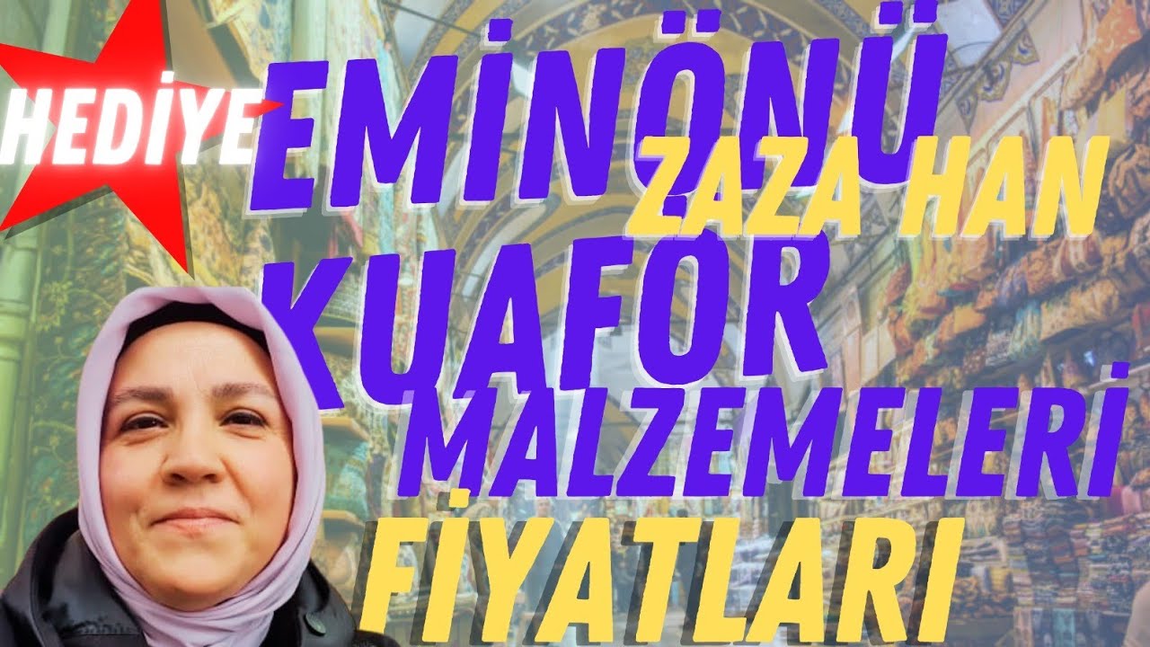 EMİNÖNÜ ZAZA HAN KUAFÖR MALZEMELERİ FİYATLARI (sürpriz hediye!)