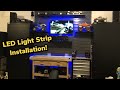 How to wire and install  LED light Strips - Garage Makeover Part 5 -  Vintage RC Cars
