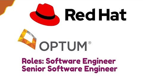 REDHAT Hiring Software Engineer & Senior Software Engineer | OPTUM Hiring Software Engineer |