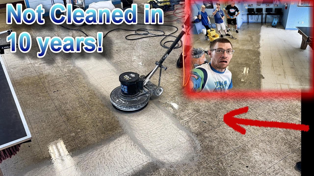 STUNNING TRANSFORMATING! School VCT Strip and wax! Ft. Special guest Mark Saiger! #amazing