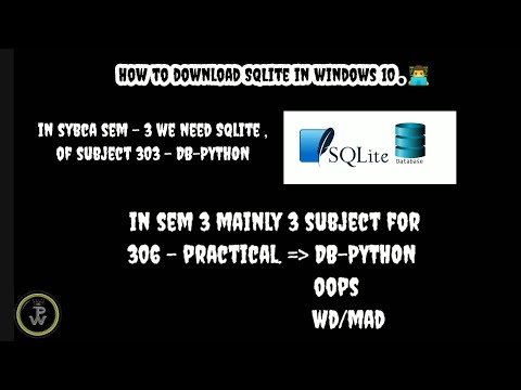 How To Install SqLite For Windows 10 || DB-PYTHON || #bca #vnsgu