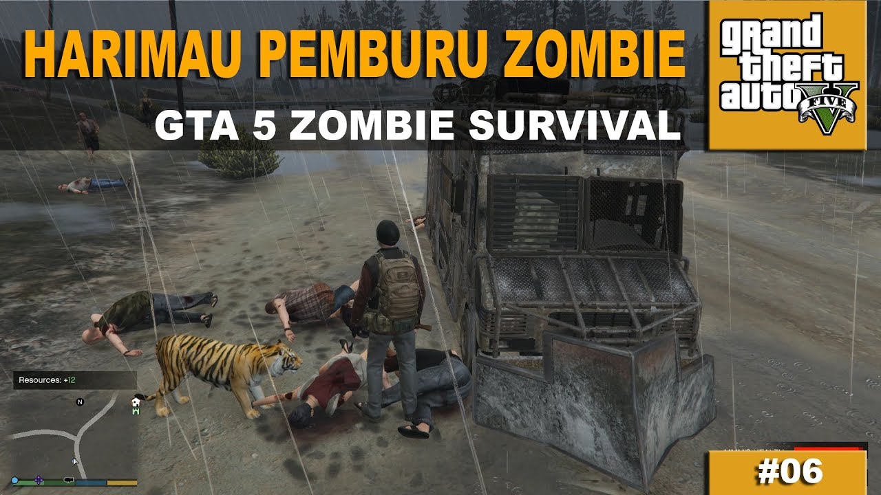 GTA 5 ZOMBIE SURVIVAL  MENCARI MOBIL YANG HILANG #06  YouTube