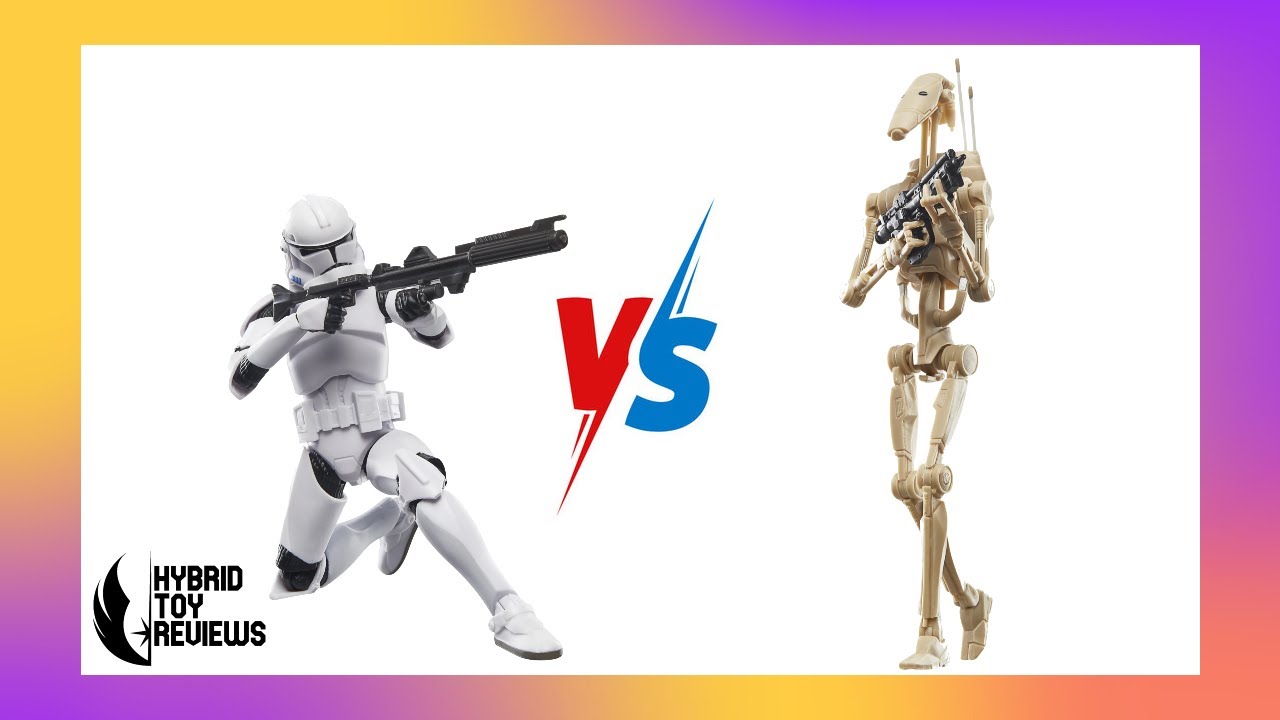 Star Wars The Black Series Phase 2 Clone Trooper and B1 Battle Droid ...