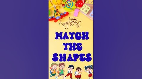 Match the Shapes | Fun Learning Game for Preschool Kids | Learn Shapes for Toddlers #shorts #kids