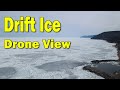 Drone footage of drift ice off Cape Breton