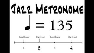 Jazz 2 & 4 Metronome BPM 135