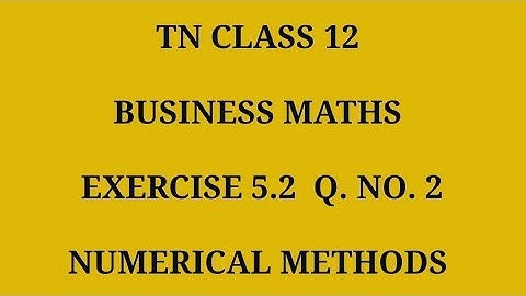 TN 12th Business maths chapter 5 exercise 5.2 question number 2