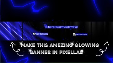 how to make glowing text banner 🔥 | in PIXELLAB | banner tutorial ❤️