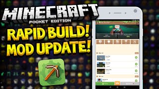 RAPID BUILD MOD!! - Minecraft Pocket Edition MCPE Master App UPDATE! 0.14.3 + (Pocket Edition) screenshot 2