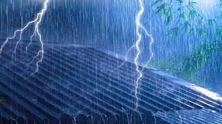 Maximum Relaxation to Sleep Soundly With Heavy Rain & Thunder on Roof of Farmhouse in Mystic Forest.