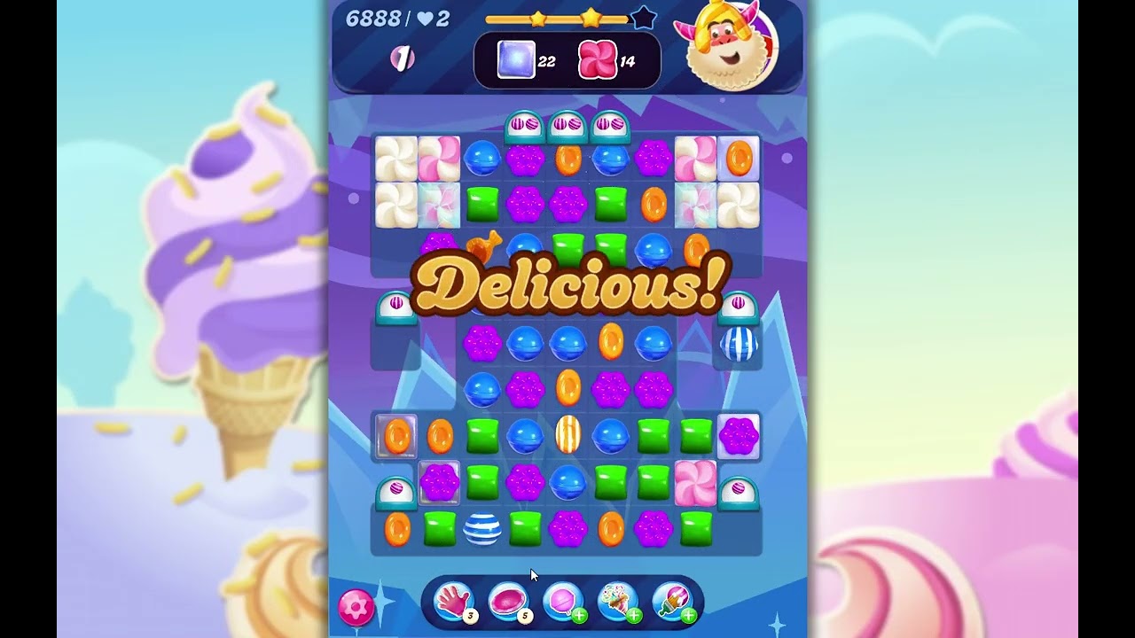 Candy Crush Saga Level 6888 - YouTube
