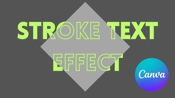 Stroke Text Effect In Canva - Typography Poster Design