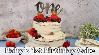 Baby's 1st Birthday Cake Recipe - Refined sugar free