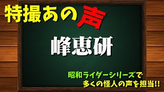 特撮のあの声/峰恵研