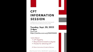 Albers Cpt Information Session - 2022
