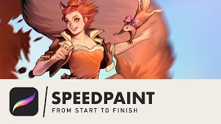 PROCREATE TIMELAPSE | Marvel Renditions n°01: Squirrel Girl