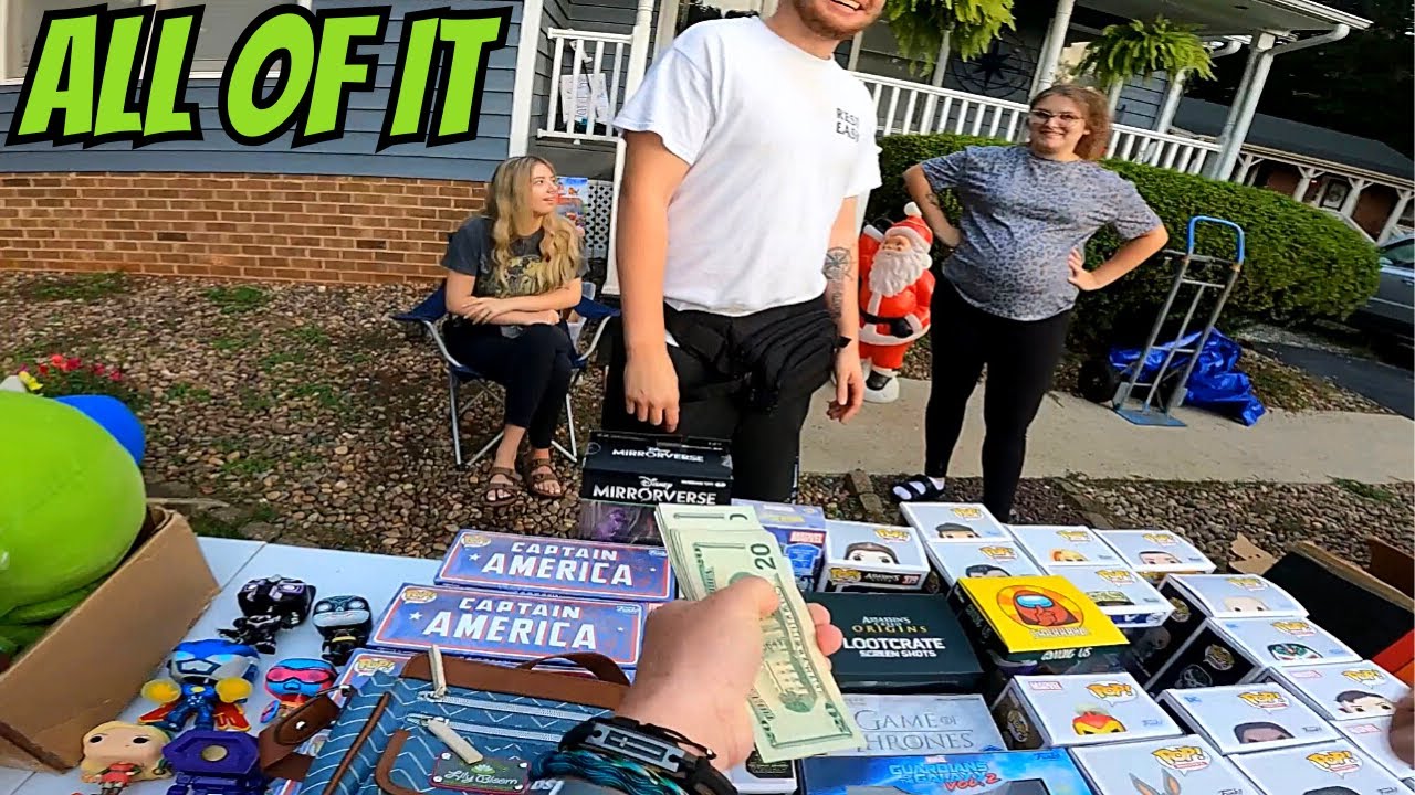 How Much For The Entire Yard Sale Table - YouTube