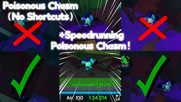 Flood Escape 2 - Poisonous Chasm NO SHORTCUTS! (+Speedrunning Poisonous Chasm) (Community Maps)