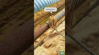 Kind Farmer Rescues Little Sparrow Caught in Greenhouse Rope 🚜 #agritech #farming #satisfying #viral