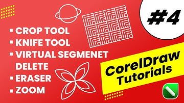 CorelDraw Training 2022 - Class 4 - Crop, Knife Tool, Virtual Segment Delete, Eraser Tool | Hindi