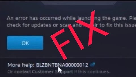 HOW TO FIX Warzone ERROR CODE blzbntagt00000bb8