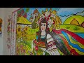 Переселенка із Донецької області розмальовує партіотичними малюнками школу на Рівненщині