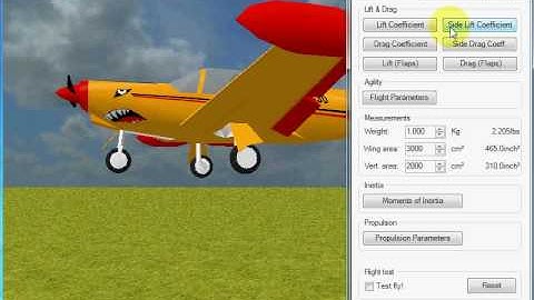 R/C Desk Pilot Aircraft Editor Preview