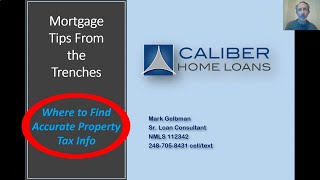 Where to Find Accurate Property Tax Info