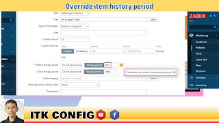 EP.122-Override item history period -ZABBIX