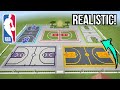 Minecraft how to create the nba 2k mypark ground in reallife  realistic  tutorial 2020