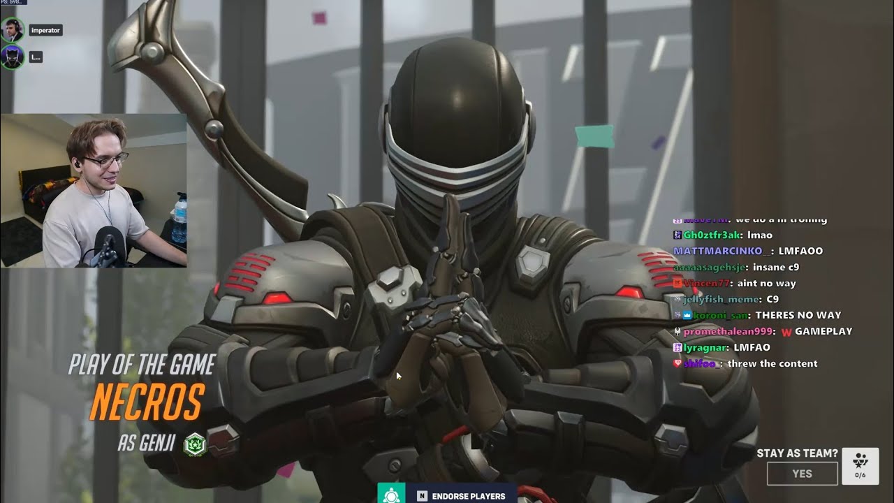 Overwatch 2 Самый быстрый Бог Гэндзи Некрос Играя за Гэндзи = Хороший контент -POTG-