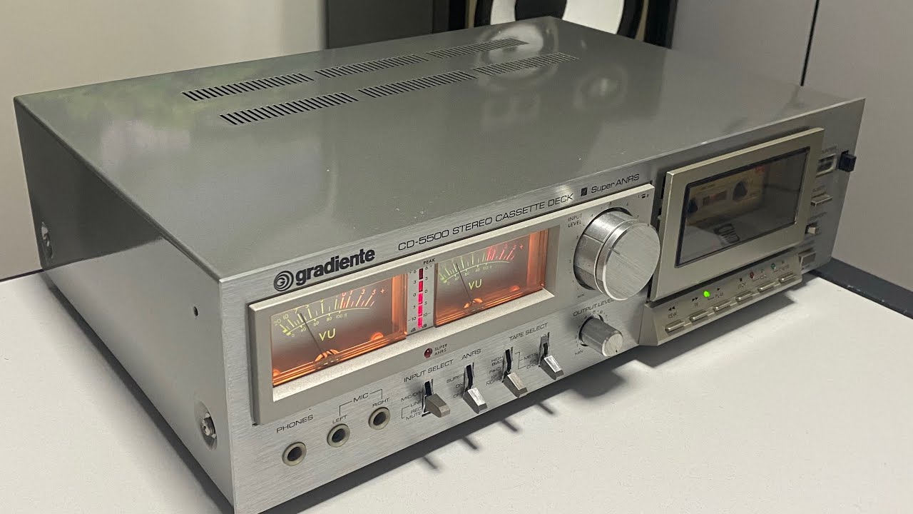 Tape Deck CD5500 da Gradiente modelo exportação conservação