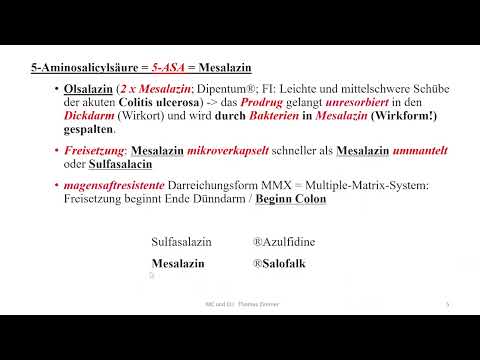 Video: Ist Sulfasalazin ein Immunsuppressor?