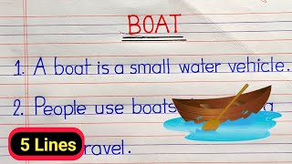 Download Lagu 5 Lines on Boat ⛵ in English | essay on boat | boat 5 lines | boat essay in English | MP3