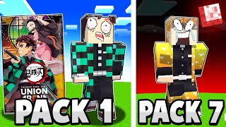 Minecraft Demon Slayer But Packs Decide My Character
